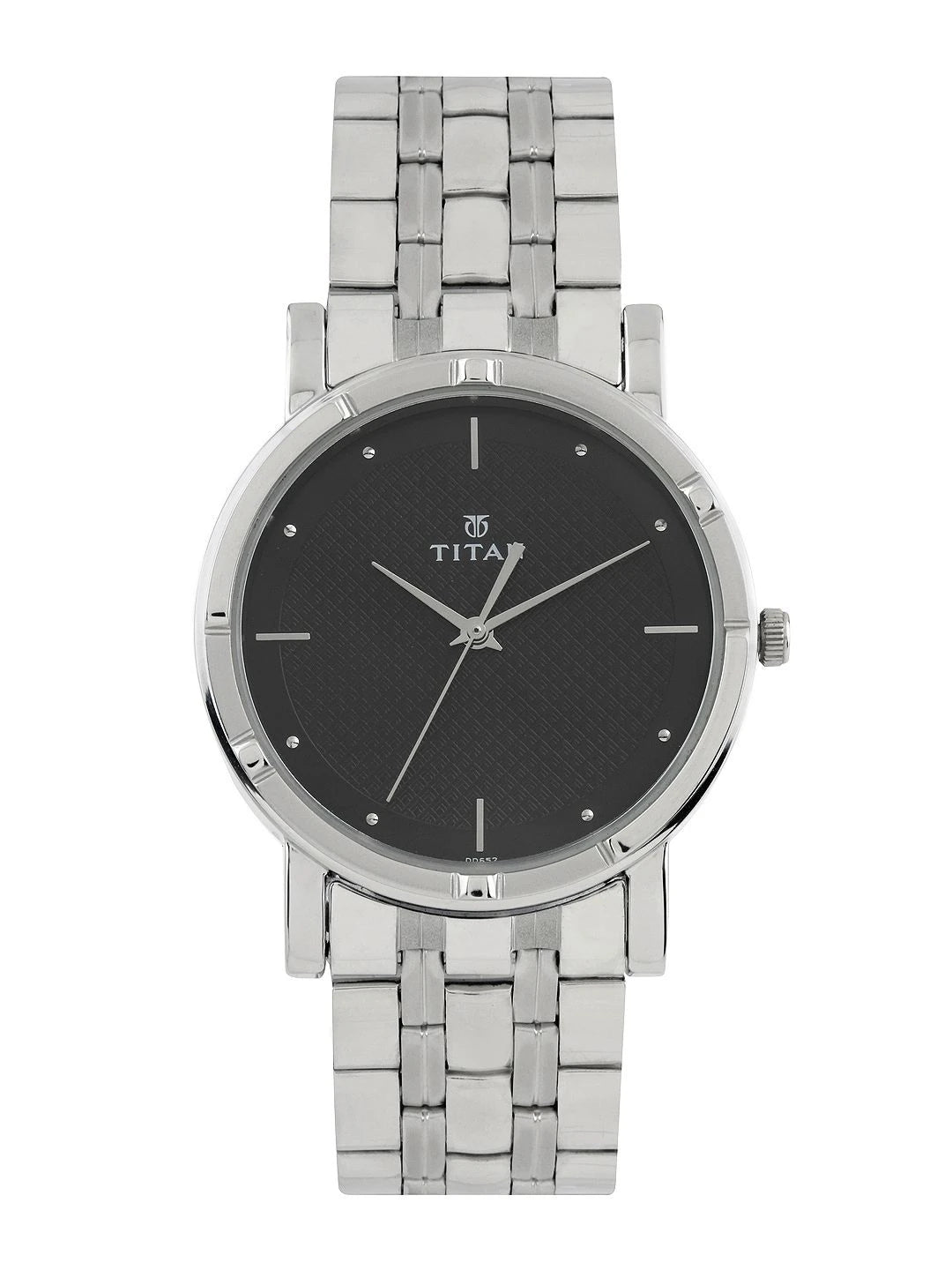 Titan Workwear Quartz Analog With Black Dial Watch - NN1639SM02