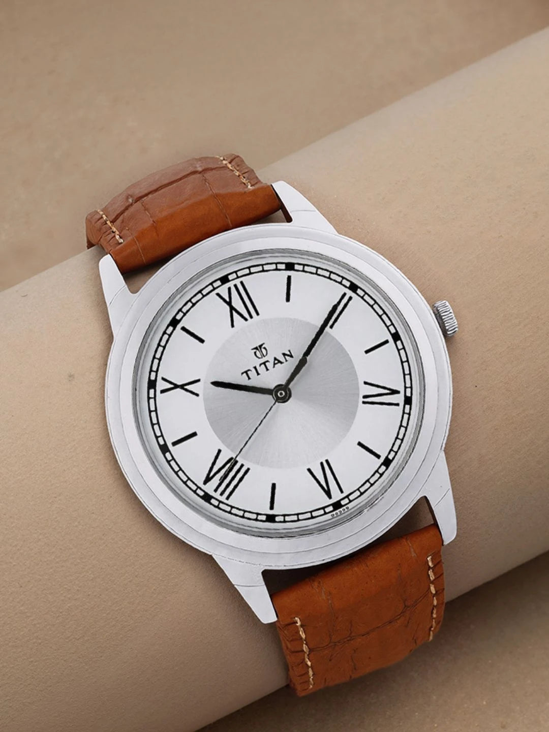 Titan Karishma Quartz Analog With Silver Dial Watch - NN1735SL01