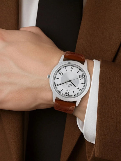 Titan Karishma Quartz Analog With Silver Dial Watch - NN1735SL01
