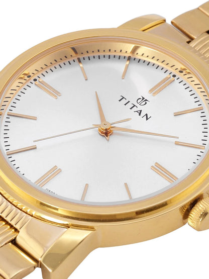 Titan Karishma Quartz Analog With White Dial Watch - NP1712YM01