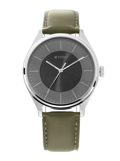 Titan Workwear Urban Edge Quartz Analog With Grey Dial Watch - NP1802SL08