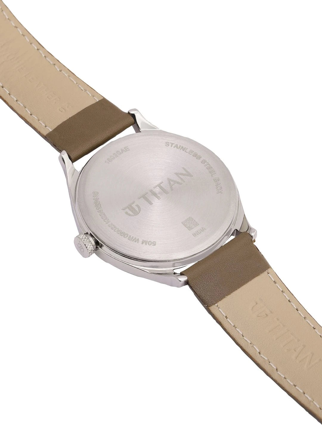 Titan Workwear Urban Edge Quartz Analog Silver & Peach Dial Watch - NP1802SL09