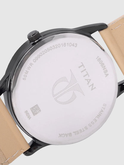 Titan Quartz Analog With Anthracite Dial Watch - NP1806NL01