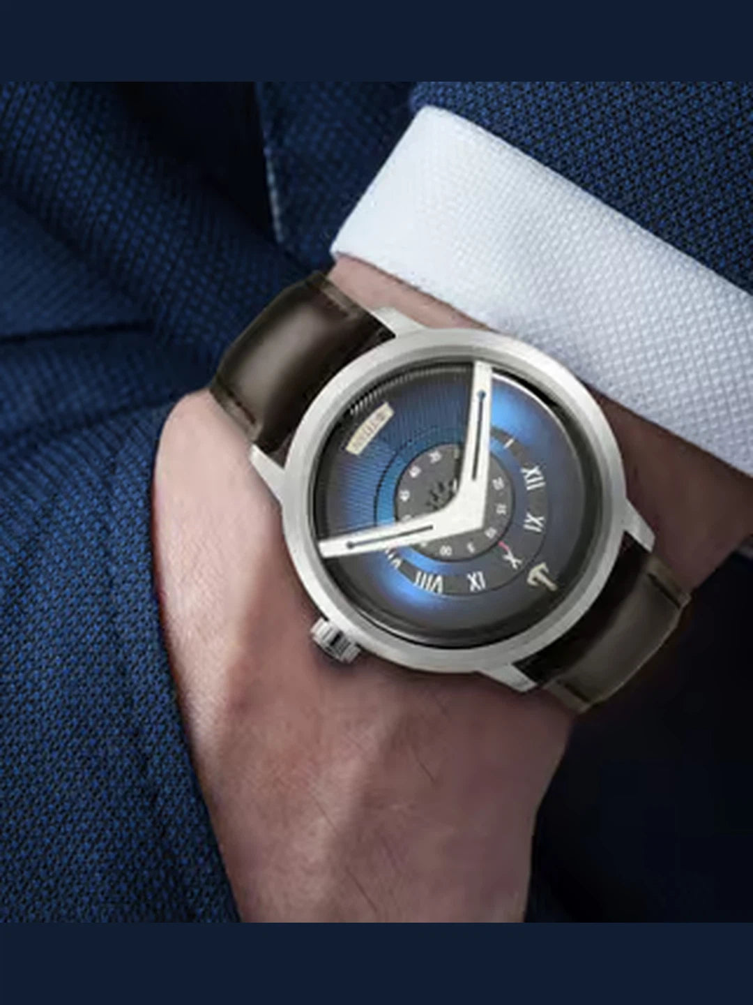 Titan Round Analog Watch - NR1828SL01