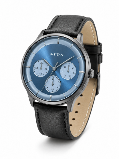 Titan Round Analog Watch - NR90125QL01