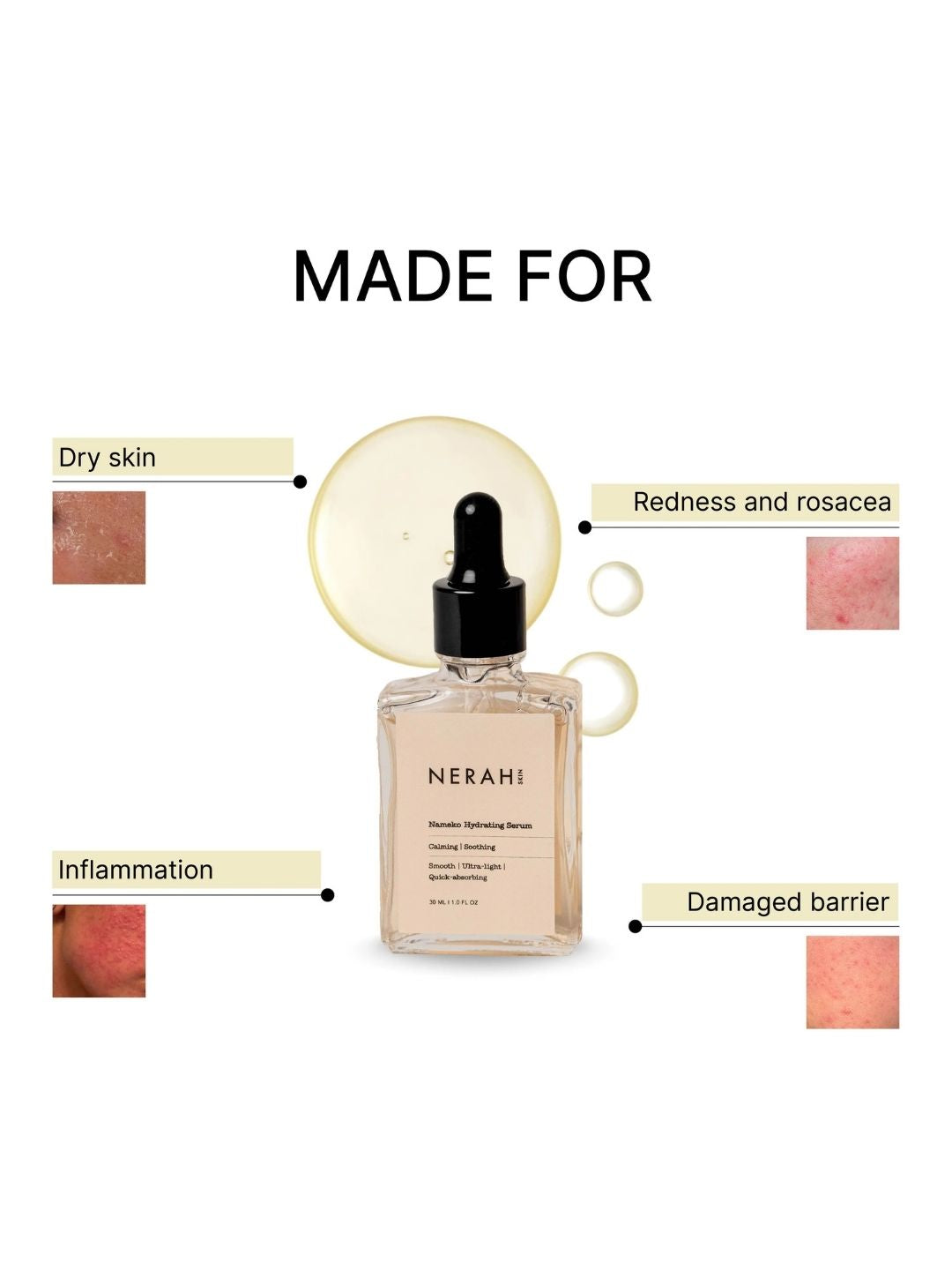 Nerah Skin Nameko Hydrating Serum (30ml)
