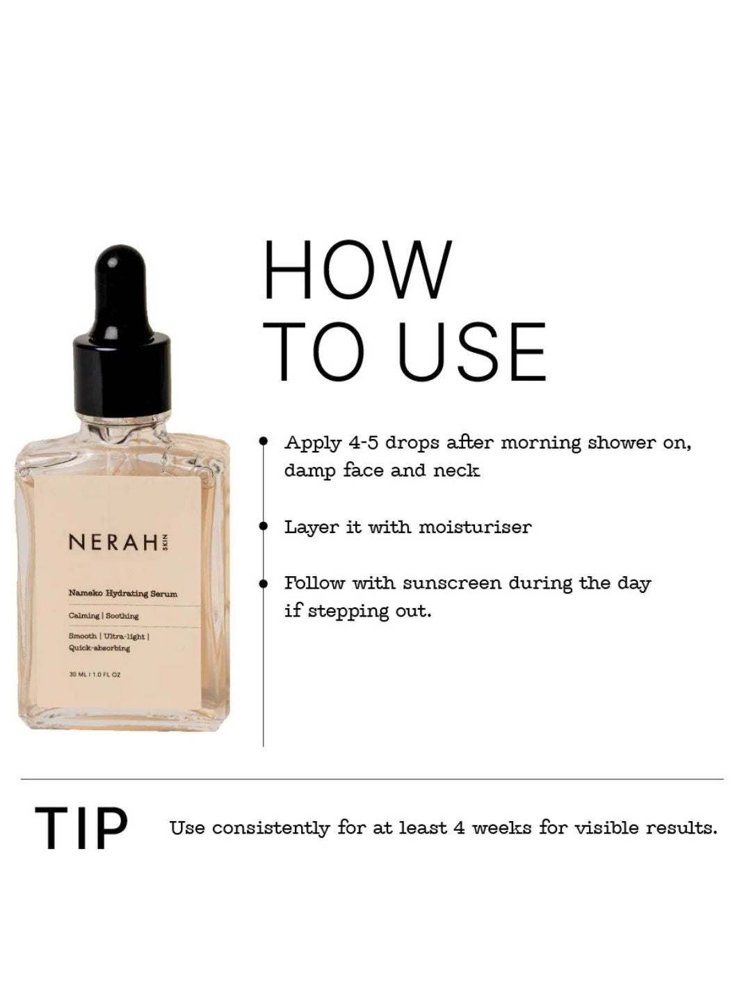 Nerah Skin Nameko Hydrating Serum (30ml)