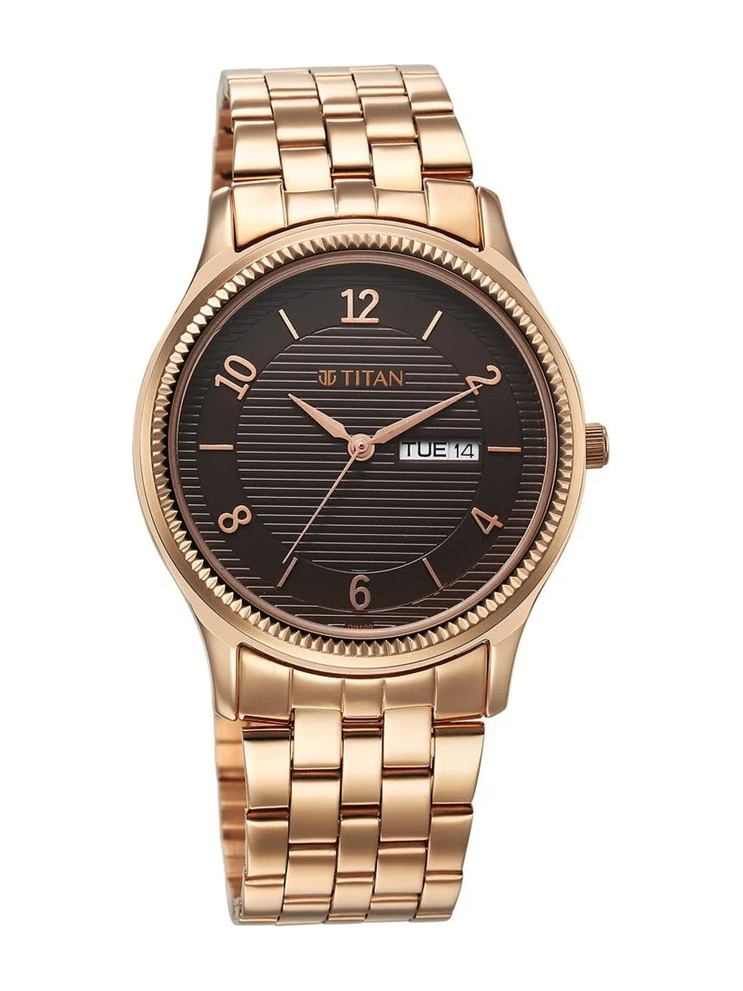 Titan Karishma Round Brown Dial Analog Watch - NS1824WM01