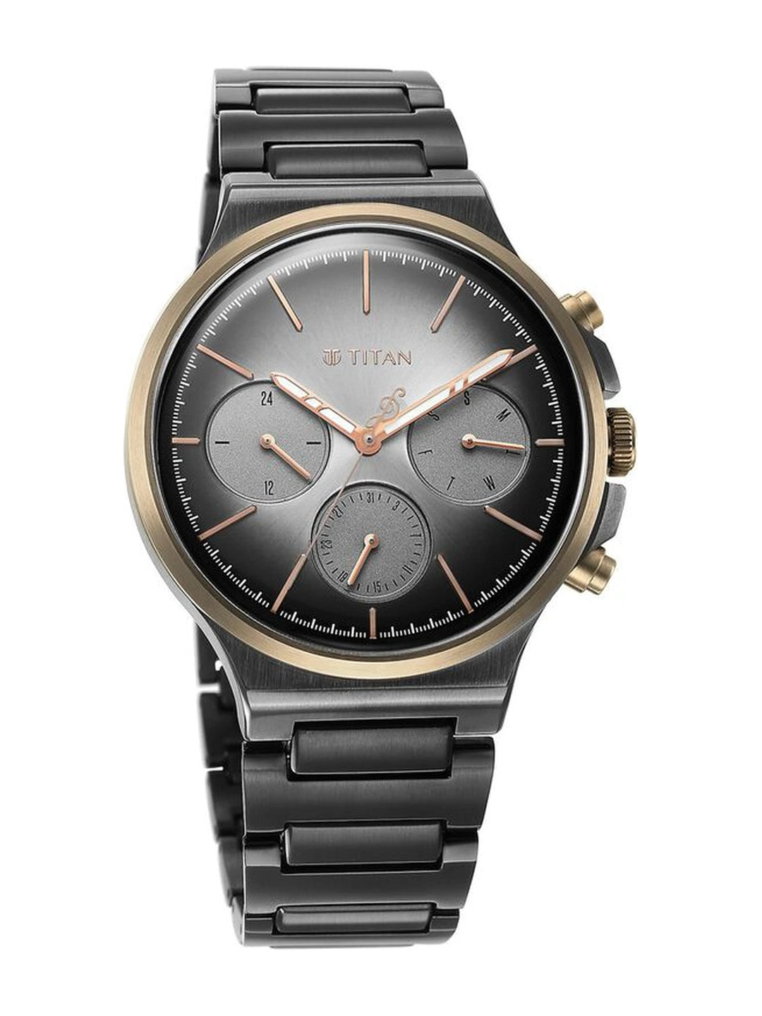 Titan Round Grey Dial Analog Watch - NS1883KM01