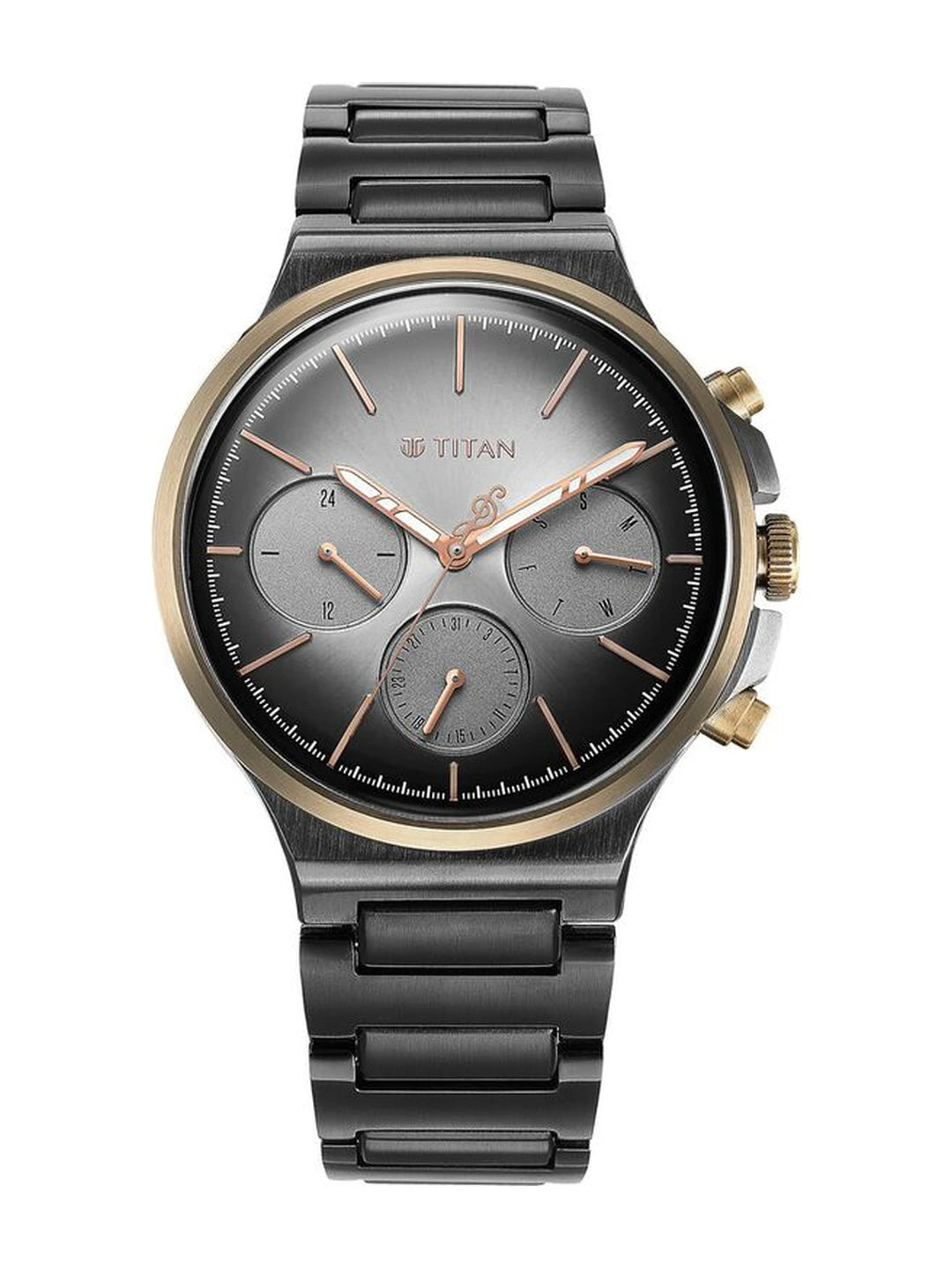 Titan Round Grey Dial Analog Watch - NS1883KM01