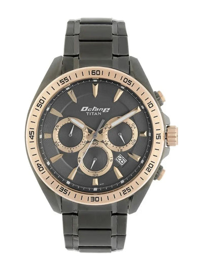 Titan Round Black Dial Analog Watch - NS90103KM03