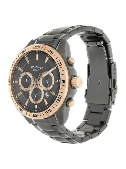 Titan Round Black Dial Analog Watch - NS90103KM03
