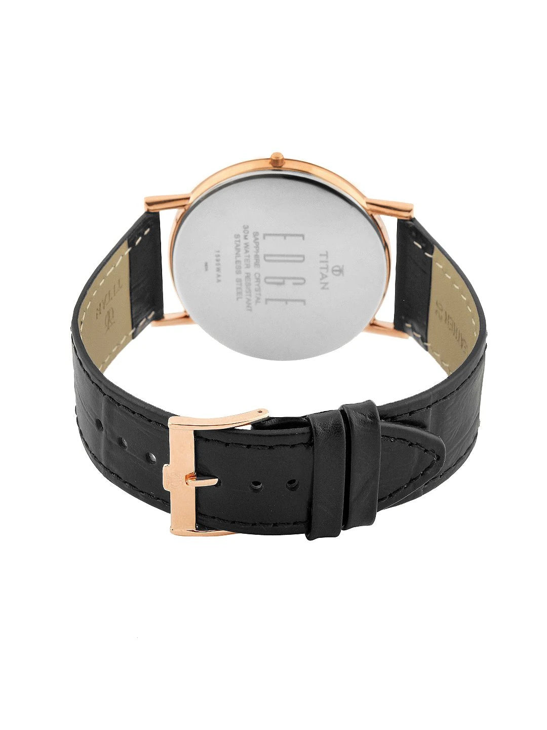 Titan Edge Quartz Analog With White Dial Watch - NT1595WL01