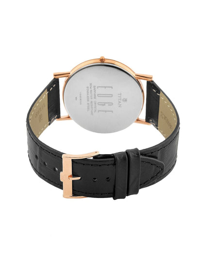 Titan Edge Quartz Analog With White Dial Watch - NT1595WL01