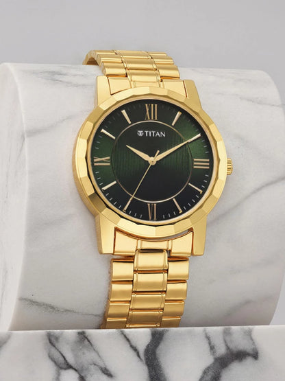 Titan Karishma Zing Quartz Analog With Green Dial Watch - NT1644YM05