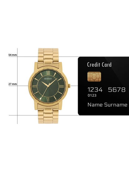 Titan Karishma Zing Quartz Analog With Green Dial Watch - NT1644YM05