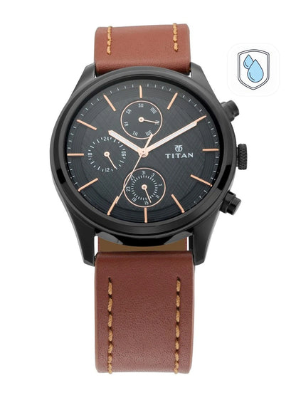 Titan Workwear Multifunction Analog With Black Dial Watch - NT1805NL01