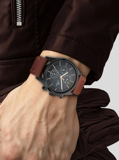 Titan Workwear Multifunction Analog With Black Dial Watch - NT1805NL01