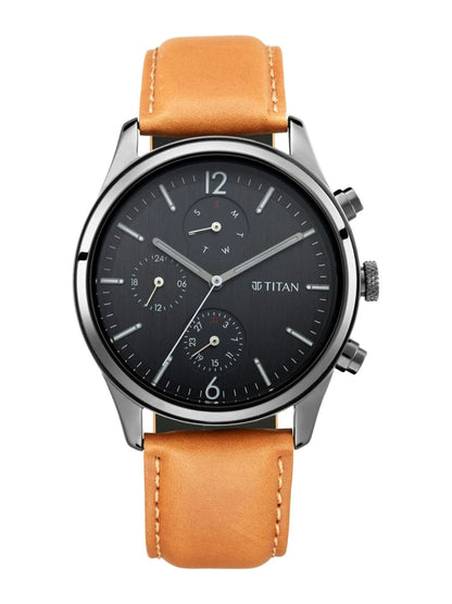 Titan Workwear Multifunction Analog With Black Dial Watch - NT1805NL02