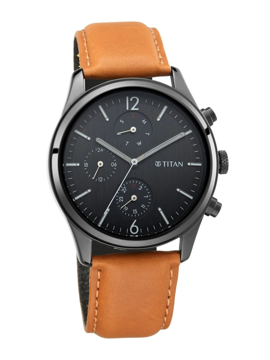 Titan Workwear Multifunction Analog With Black Dial Watch - NT1805NL02