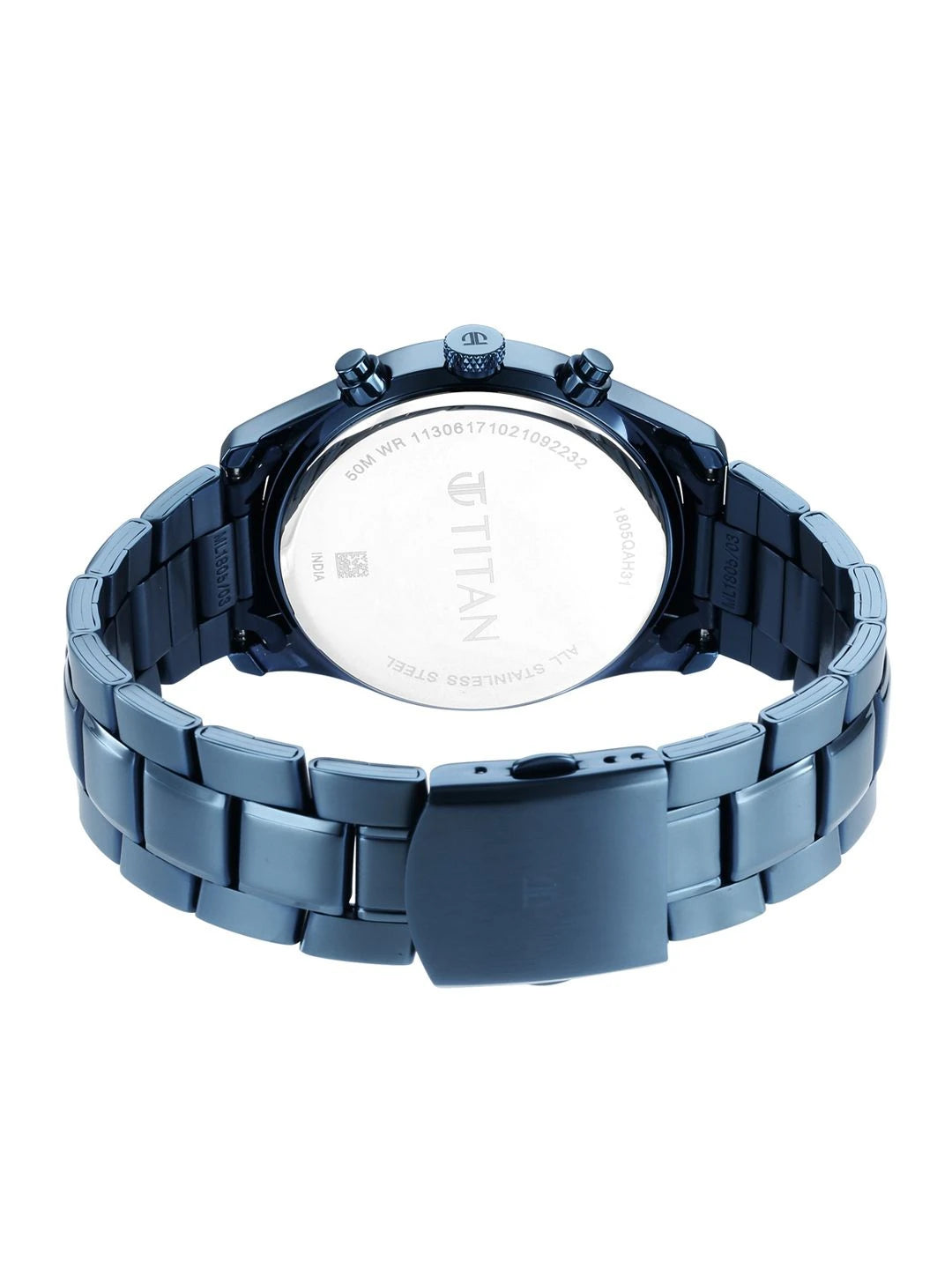 Titan Neo Splash Multifunction Analog With Blue Dial Watch - NT1805QM01