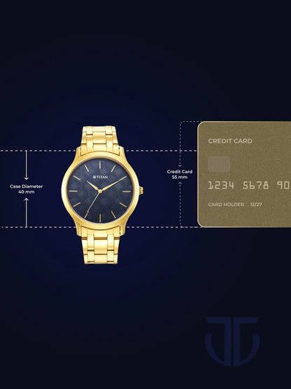 Titan Karishma Quartz Analog With Blue Dial Watch - NT1825YM05