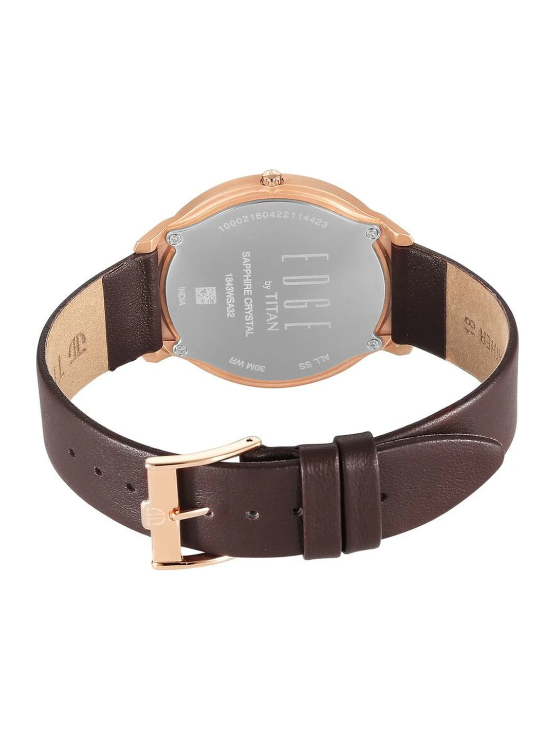 Titan Edge Round Black Dial Analog Watch - NT1843WL03