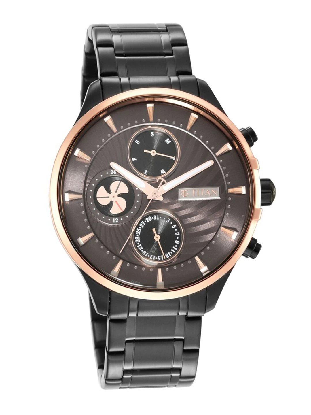 Titan Maritime Multifunction Analog With Anthracite Dial Watch - NT1873KM01