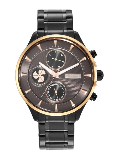 Titan Maritime Multifunction Analog With Anthracite Dial Watch - NT1873KM01
