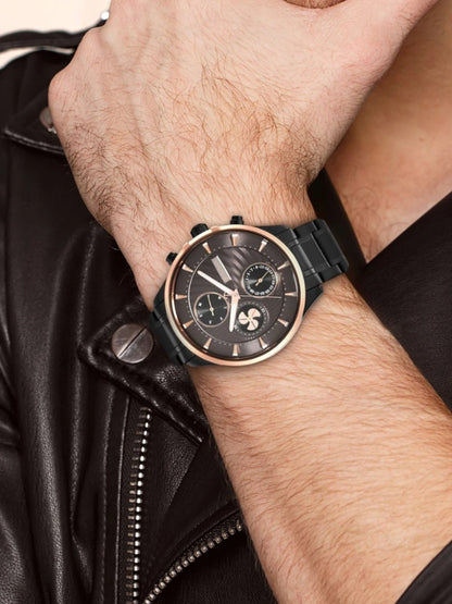 Titan Maritime Multifunction Analog With Anthracite Dial Watch - NT1873KM01