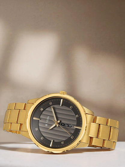 Titan Regalia Opulent Quartz Analog With Grey Dial Watch - NT1875YM01