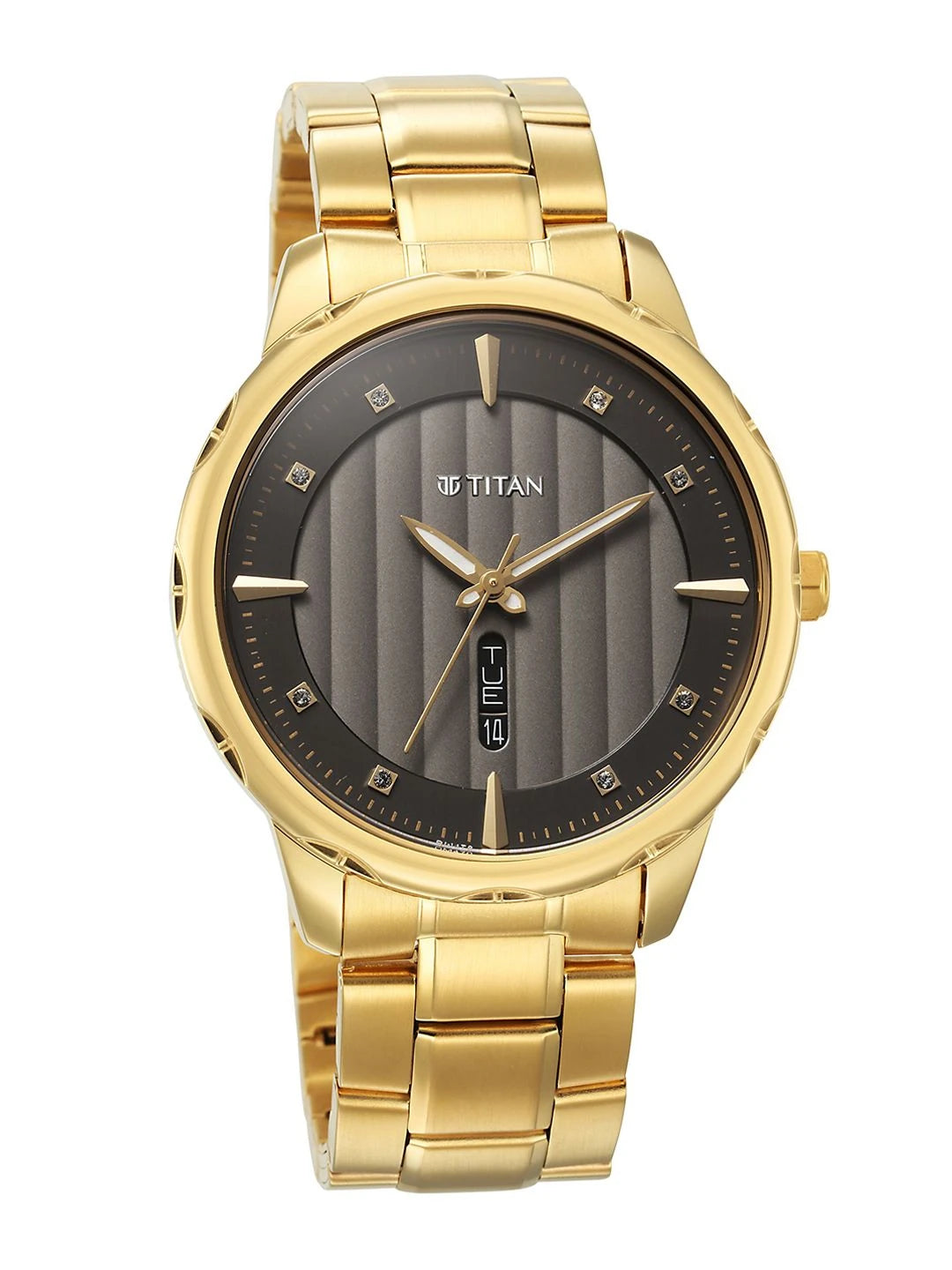 Titan Regalia Opulent Quartz Analog With Grey Dial Watch - NT1875YM01