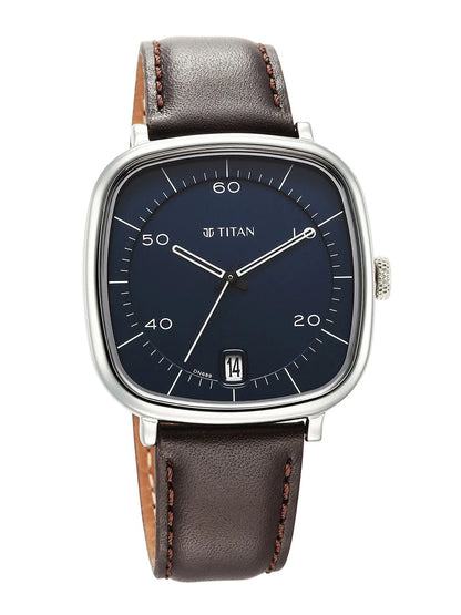Titan Neo Curve Quartz Analog With Blue Dial Watch - NT1885SL03