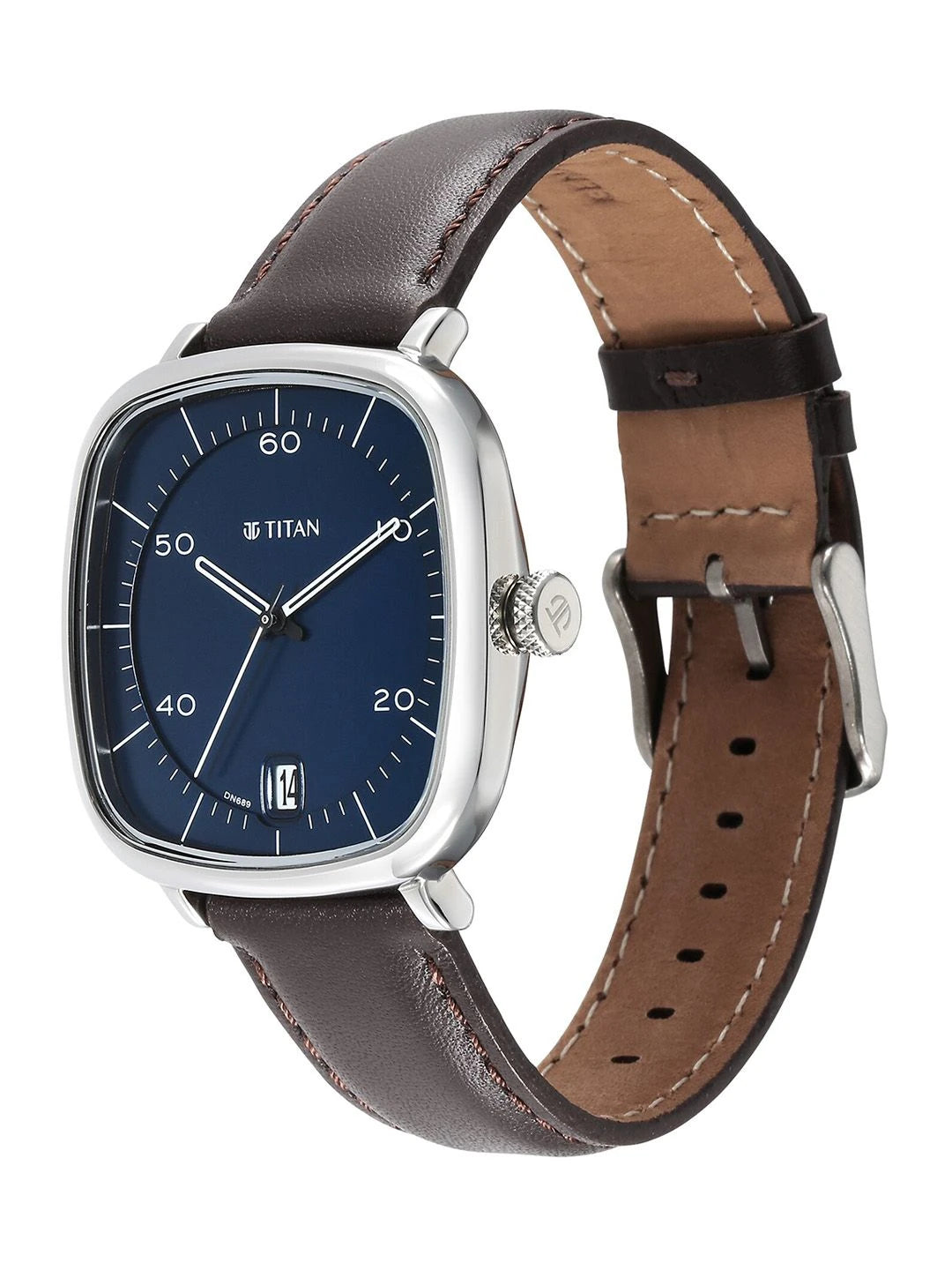 Titan Neo Curve Quartz Analog With Blue Dial Watch - NT1885SL03