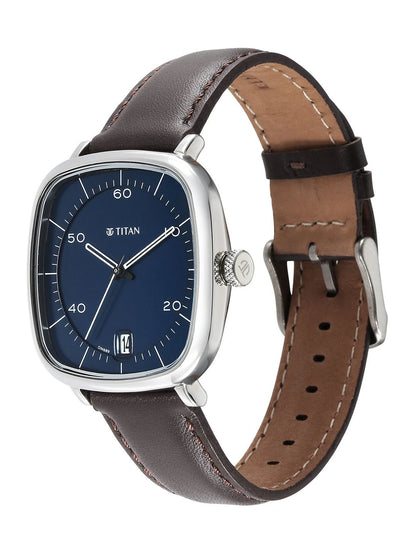 Titan Neo Curve Quartz Analog With Blue Dial Watch - NT1885SL03