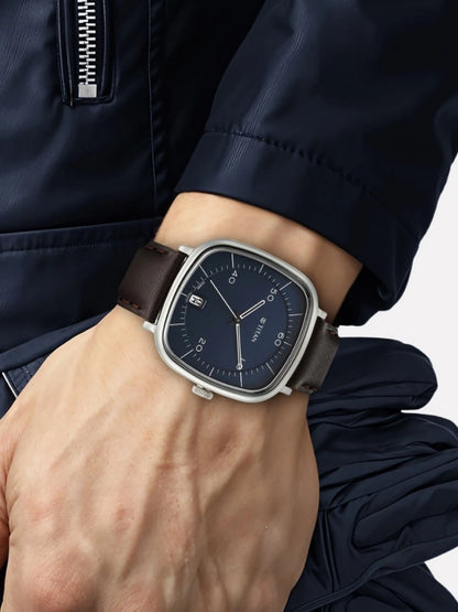 Titan Neo Curve Quartz Analog With Blue Dial Watch - NT1885SL03