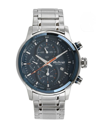 Titan Octane Chronograph Analog With Blue Dial Watch - NT90086KM01