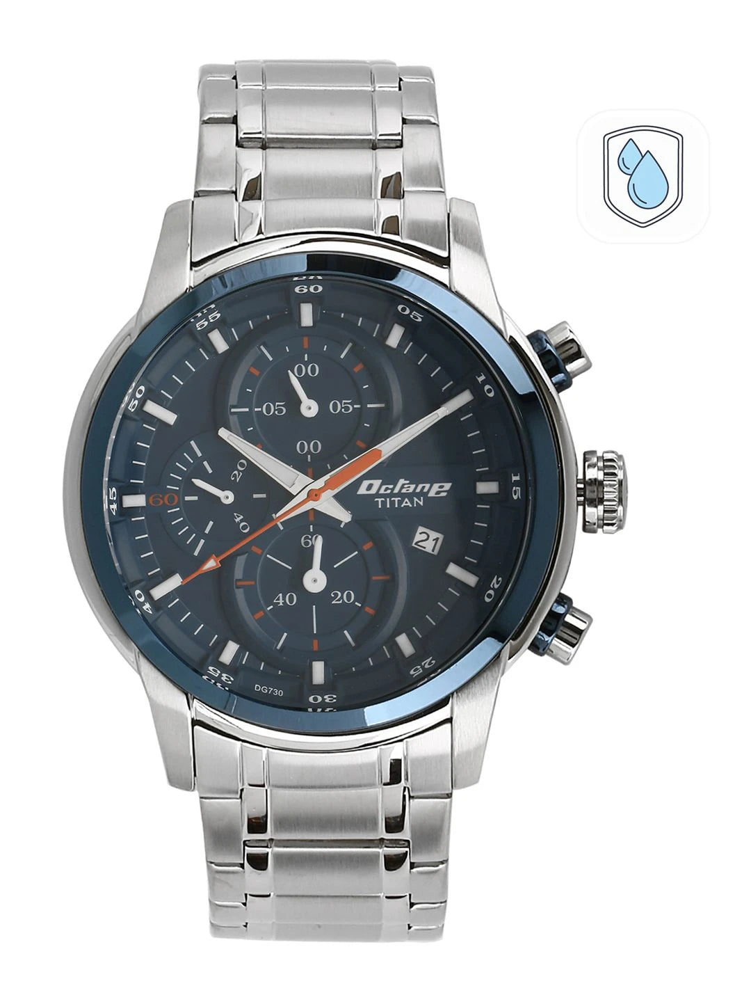 Titan Octane Chronograph Analog With Blue Dial Watch - NT90086KM01