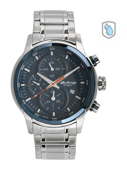 Titan Octane Chronograph Analog With Blue Dial Watch - NT90086KM01