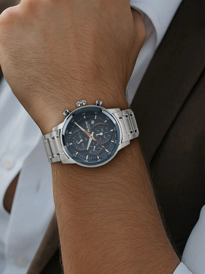 Titan Octane Chronograph Analog With Blue Dial Watch - NT90086KM01