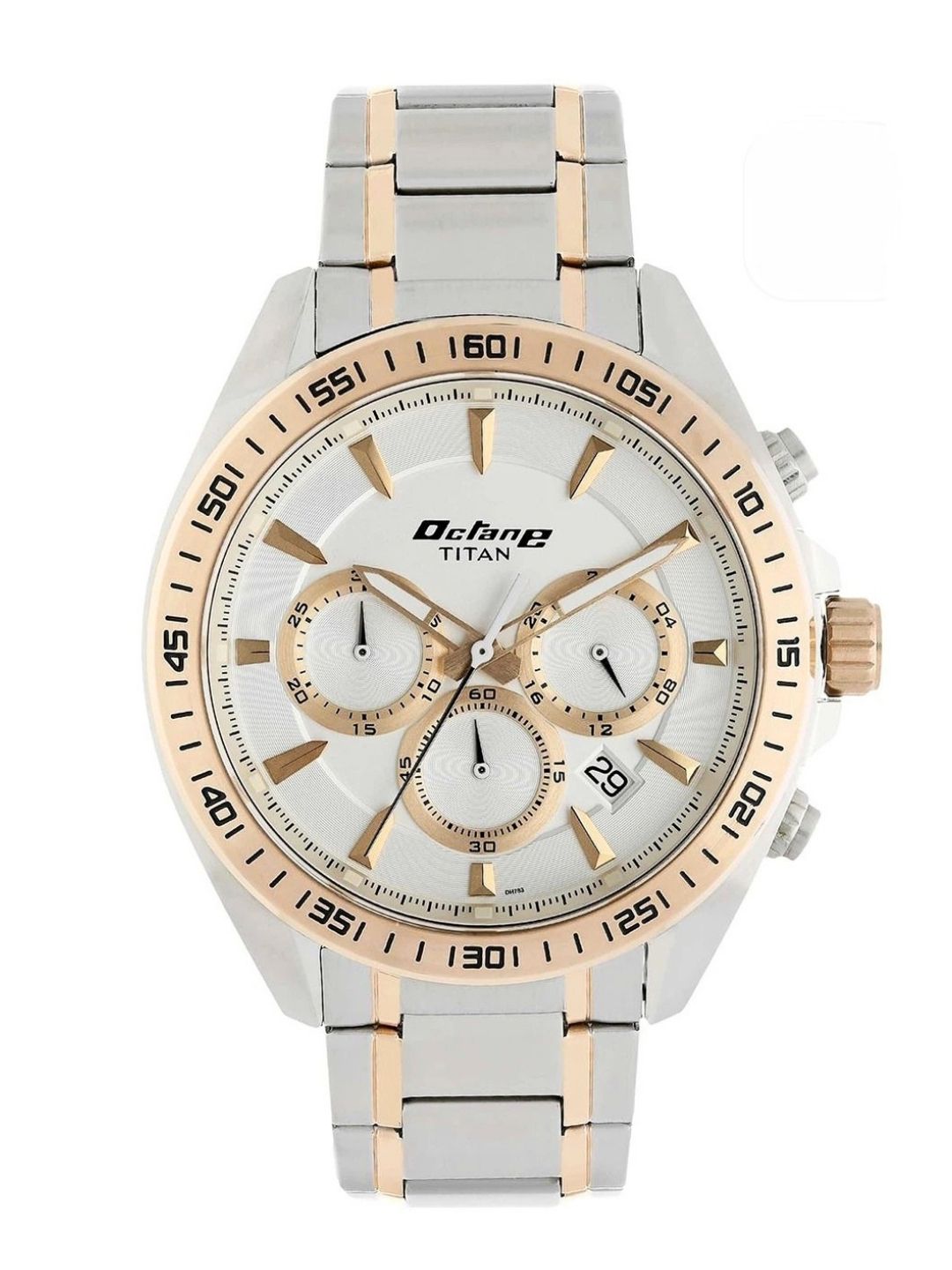 Titan Octane Chronograph Analog With White Dial Watch - NT90103KM01