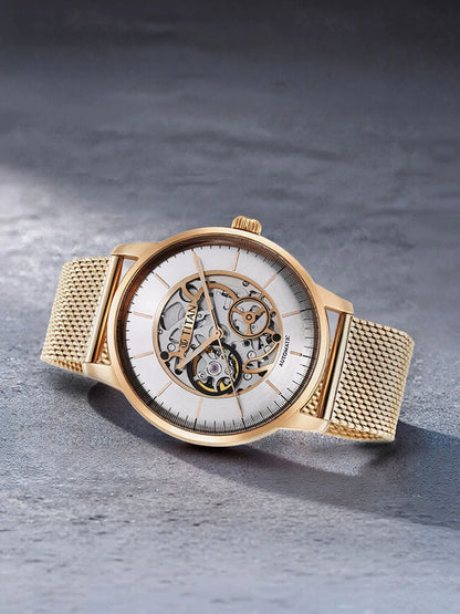 Titan Mechanical Automatic With Silver Dial Watch - NT90110WM01
