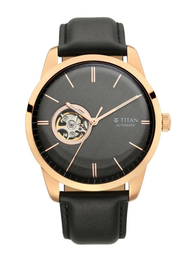 Titan Automatic With Grey Dial Watch - NT90126WL03