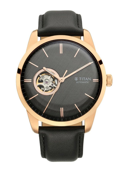 Titan Automatic With Grey Dial Watch - NT90126WL03