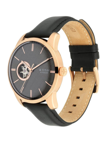 Titan Automatic With Grey Dial Watch - NT90126WL03