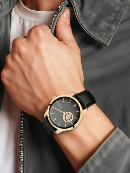 Titan Automatic With Grey Dial Watch - NT90126WL03