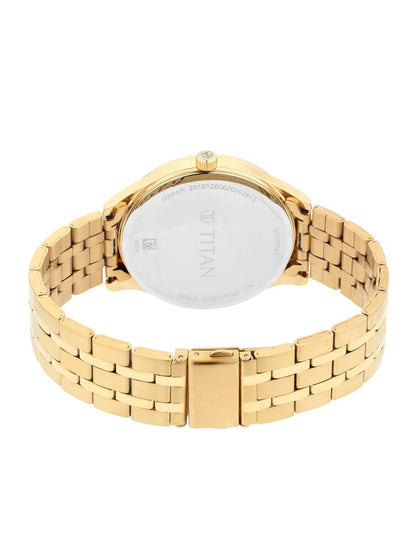 Titan Regalia Opulent Quartz Analog With Black Dial Watch - NT90127YM02