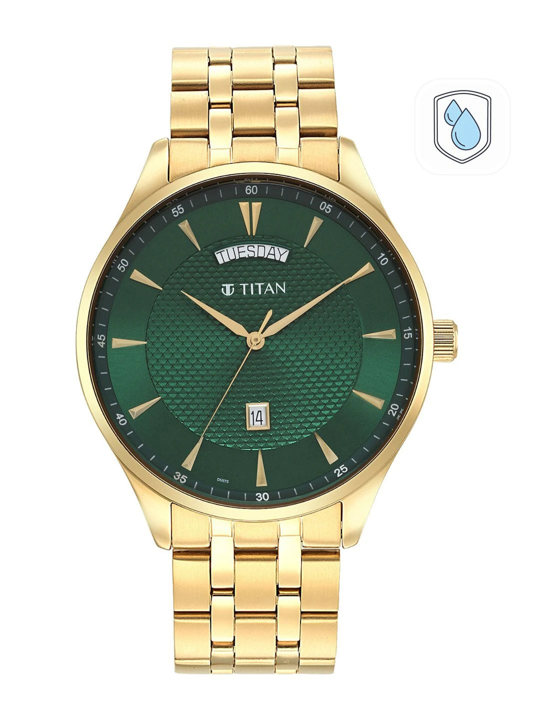 Titan Opulent Lii Quartz Analog With Green Dial Watch - NT90127YM03