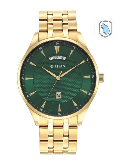 Titan Opulent Lii Quartz Analog With Green Dial Watch - NT90127YM03