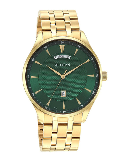 Titan Opulent Lii Quartz Analog With Green Dial Watch - NT90127YM03